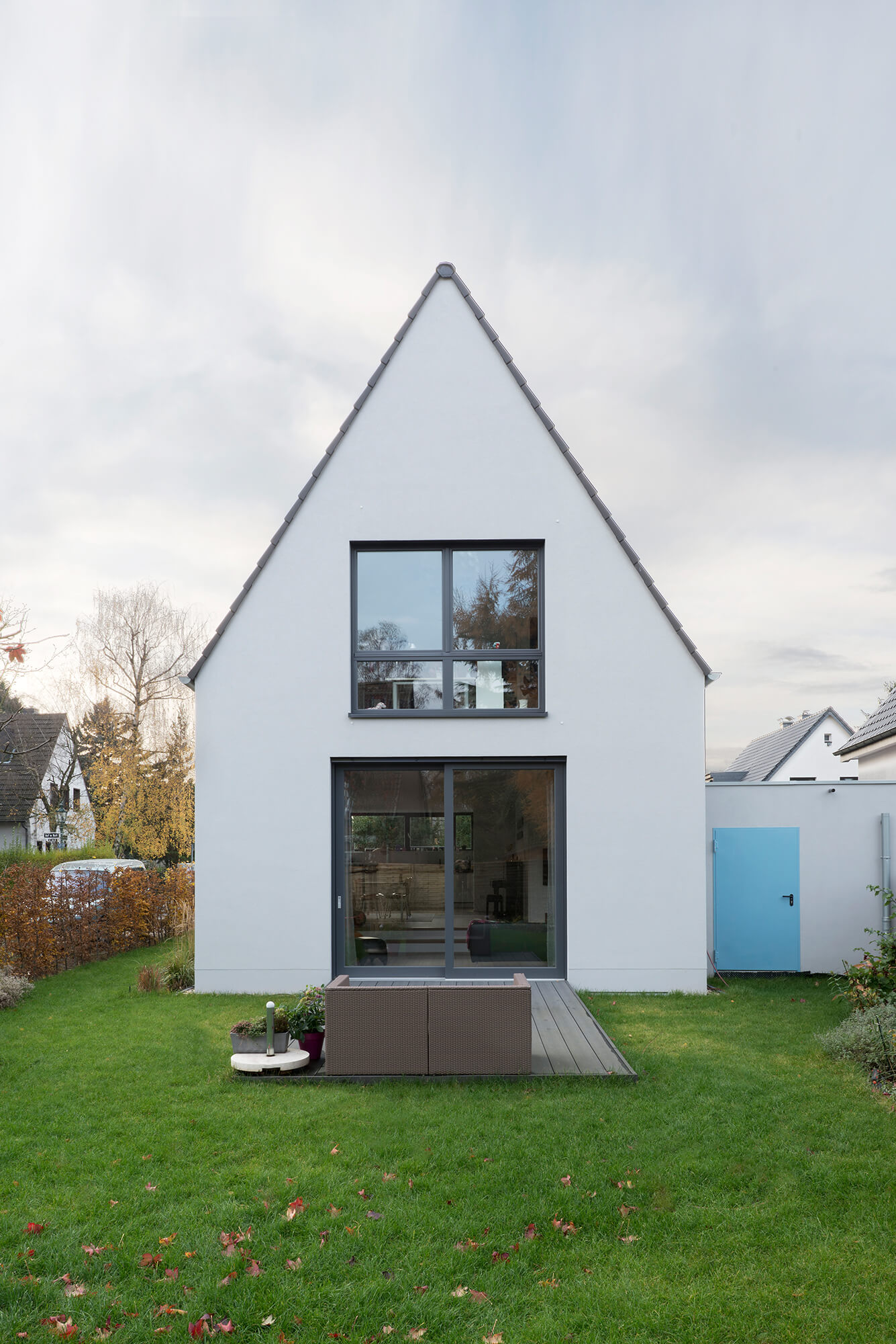 Einfamilienhaus Düsseldorf Wersten Gartenansicht